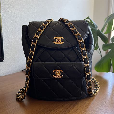 chanel back to school|vintage chanel backpacks.